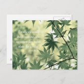 感動的自然引用文 ポストカード (正面/裏面)