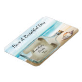 感動的航海のボトルビーチ マグネット (左側)