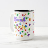 感動的芸術的引用文 ツートーンマグカップ (正面左)