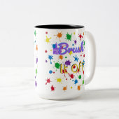 感動的芸術的引用文 ツートーンマグカップ (正面右)