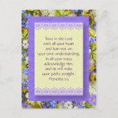 感動的葉書 – 神への信頼 – ポストカード (正面)