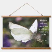 感動的蝶タペストリつるス 吊り下げ型タペストリー (正面)