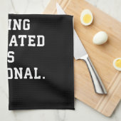 感動的言葉 – 挑戦と敗北 キッチンタオル (四つ折り)