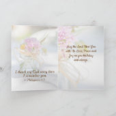 感動的誕生日賛美と聖句 カード (内部)