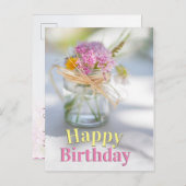 感動的誕生日賛美と聖書の詩 ポストカード (正面/裏面)