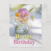 感動的誕生日賛美と聖書の詩 ポストカード (正面)