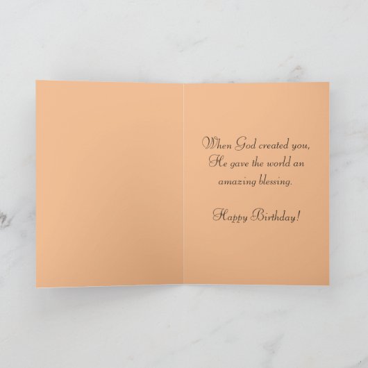 感動的誕生日 カード (内部)