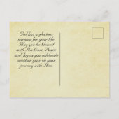 感動的誕生日、恵みと平和 ポストカード (裏面)