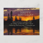 感動的誕生日、恵みと平和 ポストカード (正面)