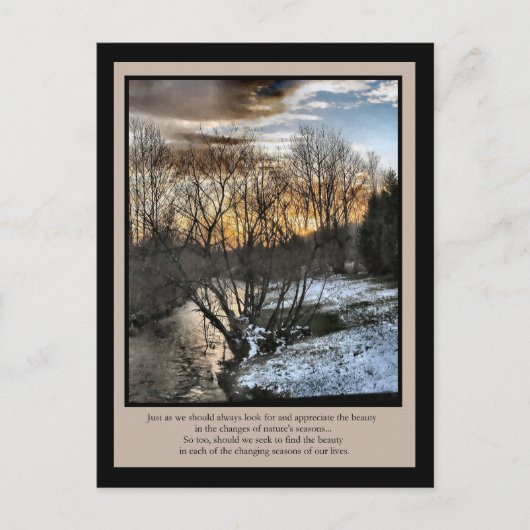 感動的贈り物の季節 ポストカード (正面)