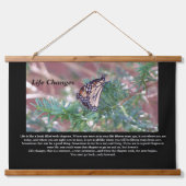 感動的贈与生活の変化 吊り下げ型タペストリー (正面)