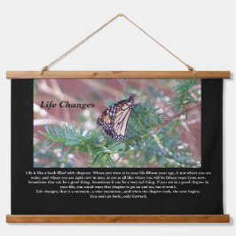 感動的贈与生活の変化 吊り下げ型タペストリー