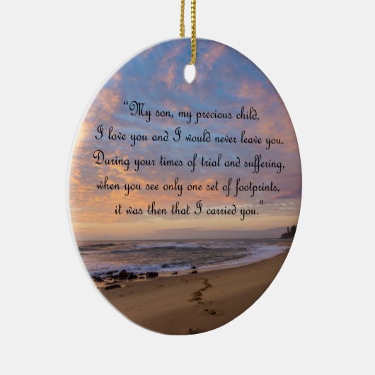 感動的足跡の終点 セラミックオーナメント (右)