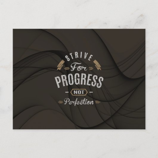 感動的進歩に努める ポストカード (正面)