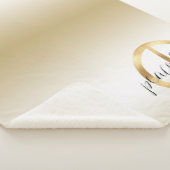 感動的金ゴールド平和標識ハート シェルパブランケット (3/4)