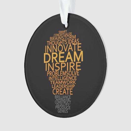 感動的電球のカスタムオーナメント オーナメント (正面)