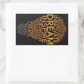 感動的電球のカスタムシール 長方形シール (バッグ)