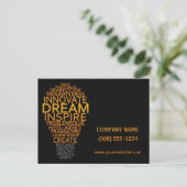 感動的電球のカスタムポストカード ポストカード (スタンド正面)