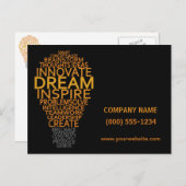 感動的電球のカスタムポストカード ポストカード (正面/裏面)