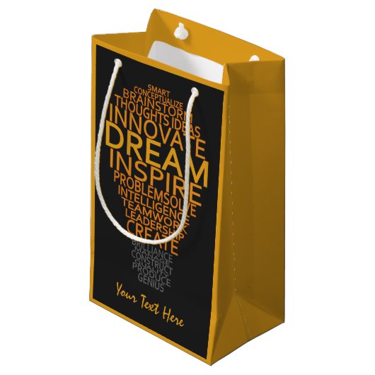 感動的電球のカスタム抱き枕 スモールペーパーバッグ (正面アングル)