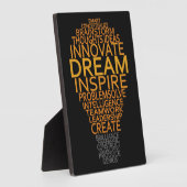 感動的電球カスタム板 フォトプラーク (側面)