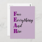 感動的顔すべてと恐怖を高める ポストカード (正面/裏面)