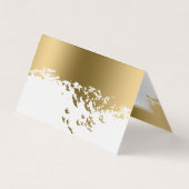 感動的飛んでいる金ゴールド 名刺 (裏面)