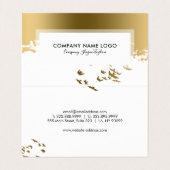 感動的飛んでいる金ゴールド 名刺 (内部フラット)