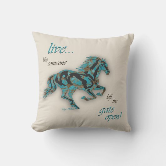 感動的馬 クッション (正面)