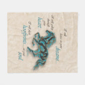 感動的馬 フリースブランケット (正面(横))