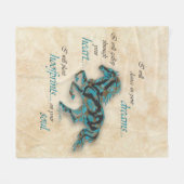 感動的馬 フリースブランケット (正面(横))