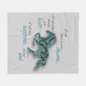 感動的馬 フリースブランケット (正面(横))