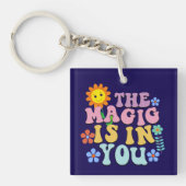感動的魔法はYou Wordart Keychainに キーホルダー (正面)