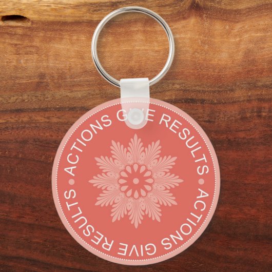 感動的3 Word引用文~アクショ与えン結果~ キーホルダー (正面)