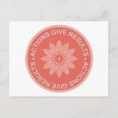 感動的3 Word引用文~アクショ与えン結果~ ポストカード (正面)