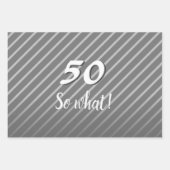 感動的50エレガントモダンだから何誕生日 ラッピングペーパーシート (正面)