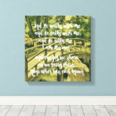 感動的:そして彼は私と一緒に歩き、話す キャンバスプリント (インサイチュ (ウッドフロア))