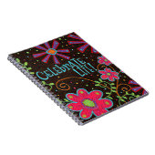 感動的,フローラ,祝生活性 ノートブック (右側)