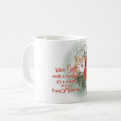 感動的/メモリアル(鳥)ショウジョウコウカンチョウ昇華 コーヒーマグカップ (正面左)