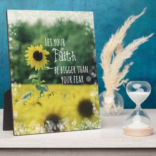 感動的：信仰を恐れより大きくせよ フォトプラーク (側面)