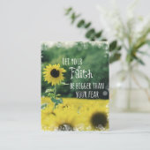 感動的：信仰を恐れより大きくせよ ポストカード (スタンド正面)