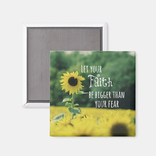 感動的:信仰を恐れより大きくせよ マグネット (正面/裏面)