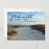 感動的：神は道を作る... ポストカード (正面/裏面)