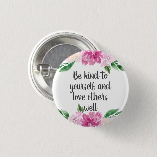 感動的 缶バッジ (正面&裏面)