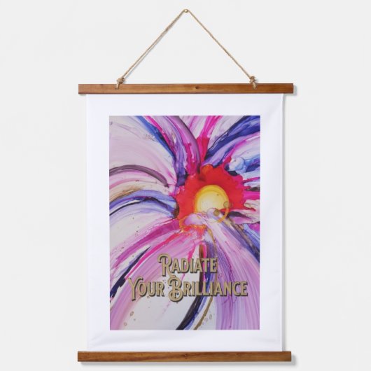 感動的,美しい,明るい,手作り,明るい 吊り下げ型タペストリー (正面)