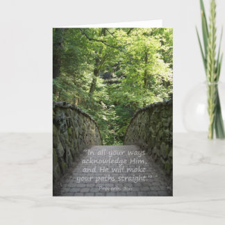 感動的(Prov。 3: 6)カード サンキューカード