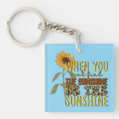 感動的Be the Sunshine Sunshineワードアート キーホルダー (正面)