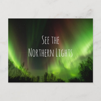 感動的bucket list Northern Lights travel ポストカード