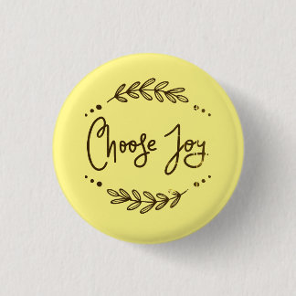感動的Choose Joy引用文 缶バッジ