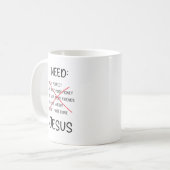 感動的Christian Mug、Jesus Mug コーヒーマグカップ (正面左)